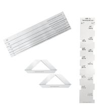 Réguas Gabarito Acrílico para Cartonagem e Encadernação 10 un Réguas Gabarito Acrílico para Cartonagem e Encadernação 10 un