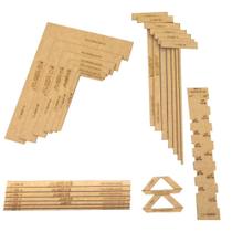 Réguas Gabarito em MDF para Cartonagem e Encadernação 23 un