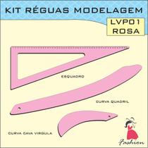 Réguas Modelagem corte costura ROSA Patchwork Scrapbook kit