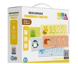 RÉGUAS VAZADAS MEUS PRIMEIROS TRAÇOS - Brinquedo Educativo de Madeira BABEBI RÉGUAS VAZADAS MEUS PRIMEIROS TRAÇOS - Brinquedo Educativo de Madeira BABEBI