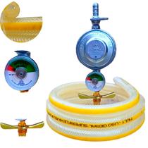 Regulador 504 visor Gas Aliança click Mangueira 2,5 metros Regulador 504 visor Gas Aliança click Mangueira 2,5 metros