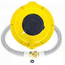 Regulador Aliana Amarelo Com Flexivel Aço Nbr 80cm