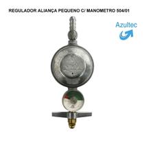 Regulador aliança pequeno c/ manometro 504/01 - Todas as marcas
