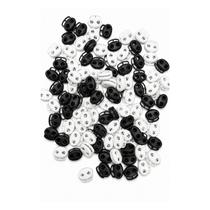 Regulador Aviamento 2 Furos Pra Cordão 50 Preto 50 Branco Regulador Aviamento 2 Furos Pra Cordão 50 Preto 50 Branco
