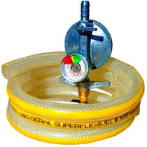 Regulador click registro excel visor Mangueira pvc amarela 1,5 metros