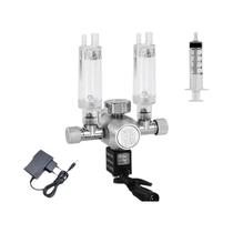 Regulador De CO2 De Saída Dupla Para Aquário, Válvula Redutora De Pressão DIY Com Medidor De Bolhas
