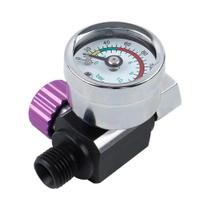 Regulador De Compressor De Ar Em Liga De Alumínio Com Manômetro G1/4 Para Pistolas De Pulverização E