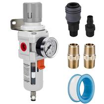 Regulador de filtro de ar NANPU 1/2 NPT com elemento de latão de 5 mícrons