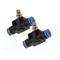 Regulador De Fluxo Pneumático Para Tubo 6mm 2 Unidades