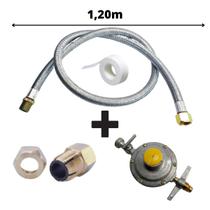 Regulador de Gás 2kg + Kit instalação Fogão de Embutir 1/2 Regulador de Gás 2kg + Kit instalação Fogão de Embutir 1/2