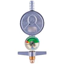 Regulador de gás aliança 505/1 pequeno com manômetro - código 420050