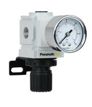 Regulador de pressão de ar PneumaticPlus PPR2-N02BG-2 3-30 PSI