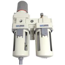 Regulador De Pressão E Ar Lubrifil Modelo Al4000-04 1/2" Pol