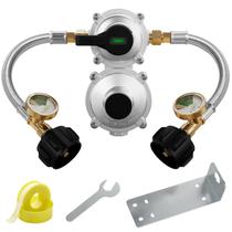 Regulador de Propano CALPOSE para RV - 2 Estágios com Mangueira Pigtail de 18"