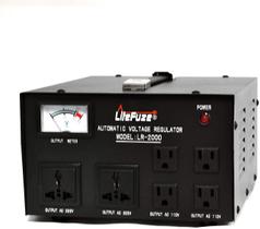 Regulador de tensão LiteFuze LR-2000 2000W Step Up/Down 110V/220V