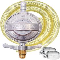 Regulador para Gás Papaiz 1Kg/h 904P2 c/ Mangueira 80cm