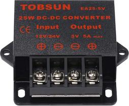 Regulador redutor de tensão DC 12V/24V para 5V 5A Conversor