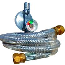 regulador registro click visor 2kg mangueira dako 1,metro