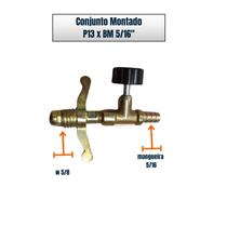 Regulador Registro De Gás Alta Pressão Rosca Grossa 5x16 Regulador Registro De Gás Alta Pressão Rosca Grossa 5x16