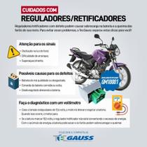 Regulador retificador Honda Biz 100 2012 a 2015 GAUSS