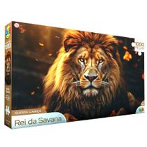 Rei da Savana Brinquedo Educativo Quebra Cabeça 1000 PÇs Rei da Savana Brinquedo Educativo Quebra Cabeça 1000 PÇs