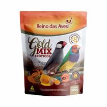 Reino das Aves Gold Mix Exóticos Ração Pássaros 500g Reino das Aves Gold Mix Exóticos Ração Pássaros 500g
