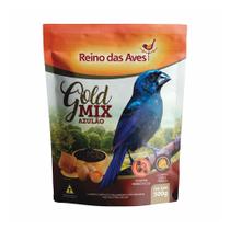 Reino das Aves Gold Mix Ração Azulão 500g Reino das Aves Gold Mix Ração Azulão 500g