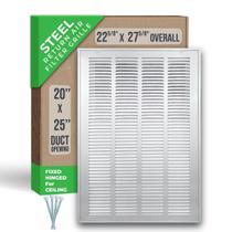 Rejilla de filtro de aire de retorno Handua 20x25 pulgadas de acero con bisagras fijas Rejilla de filtro de aire de retorno Handua 20x25 pulgadas de acero con bisagras fijas