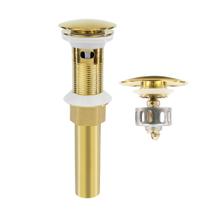 Rejilla para desagüe de lavabo de baño Pop Up Dorado con filtro Rejilla para desagüe de lavabo de baño Pop Up Dorado con filtro