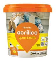 Rejunte Acrílico 1kg Impermeável Anti Fungo Pronto P/ Uso - Quartzolit