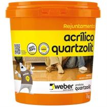 Rejunte Acrílico 1kg Marrom Café Quartzolit