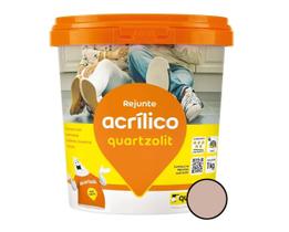 Rejunte Acrílico 1kg Pronto Quartzolit - Marrom Tabaco