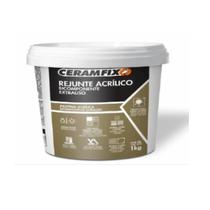 Rejunte Acrilico Bicomp. Extra Liso Cinza Claro 1kg Ceramfix