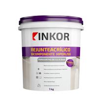 Rejunte Acrílico Bicomponente Premium Hiperliso Inkor Grafite Pote 1kg