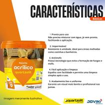 Rejunte Acrílico Impermeável 1kg Quartzolit Flexível Antifungo Pronto Uso Diversas Cores Weber