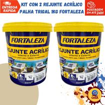 Rejunte Acrílico Palha Trigal 1Kg - Fortaleza - Kit com 2 unidades Rejunte Acrílico Palha Trigal 1Kg - Fortaleza - Kit com 2 unidades