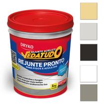 Rejunte Acrilico Piso Porcelanato Banheiro Piscina Dryko 1kg Diversas Cores Pronto Para Uso Azulejo Revestimento Cerâmic