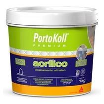Rejunte Acrílico Premium Portokoll 1 Kg Preto Grafite
