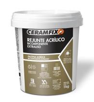 Rejunte acrilico preto absoluto (novo) bicomponente 1kg - ceramfix