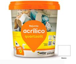 Rejunte Acrílico Pronto p/uso 1kg Quartzolit Diversas cores