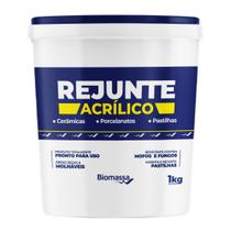 Rejunte Acrílico Pronto Para Uso Biomassa 1kg Diversas Cores Cerâmica Porcelanato Pastilha