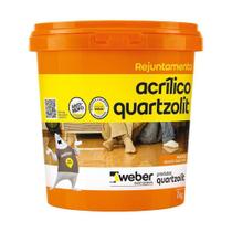 Rejunte Acrílico Quartzolit Weber 1 Quilo Cinza Platina