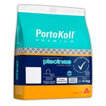 Rejunte Cimentício PortoKoll Premium AcquaFlex Piscina Branco Brilhante 4kg 655260