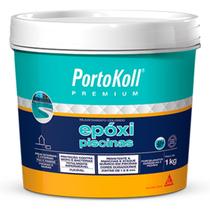 Rejunte Epóxi Premium Piscina Portokoll 1kg Azul Royal Impermeável
