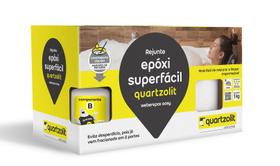 Rejunte Epóxi Super Fácil 1Kg Cinza Platina Quartzolit