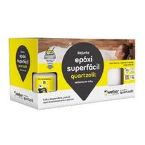 Rejunte Epóxi Super Fácil 1kg Quartzolit Cinza Platina