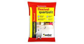 Rejunte Flexível Quartzolit Weber 1kg Cinza Platina