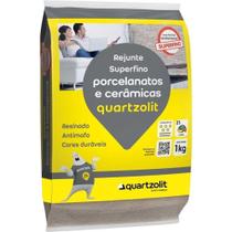 Rejunte para Cerâmicas e Porcelanatos 1kg Cinza Outono Textura Superfina Quartzolit Rejunte para Cerâmicas e Porcelanatos 1kg Cinza Outono Textura Superfina Quartzolit