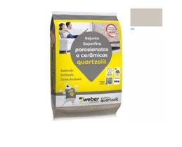 Rejunte Para Porcelanatos resinado, siliconado, antimofo, acabamento superfino QUARTZOLIT 5kg