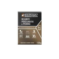 Rejunte porcelanato pedra 2kg ceramfix branco